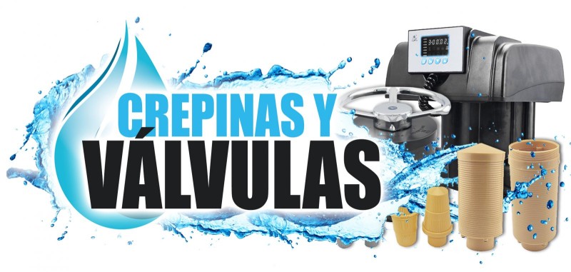 Válvulas y crepinas para filtros de agua
